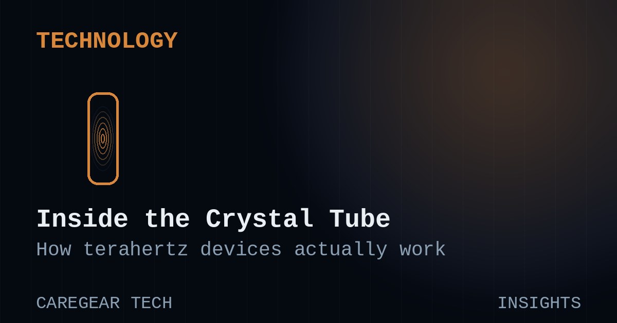 Inside the Crystal Tube: How Terahertz Wellness Devices Actually Work