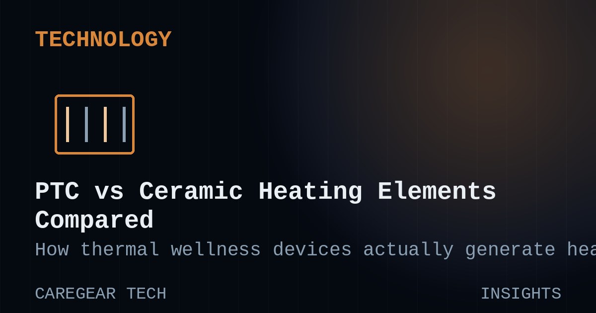 PTC vs Ceramic Heating Elements: How Thermal Wellness Devices Actually Generate Heat