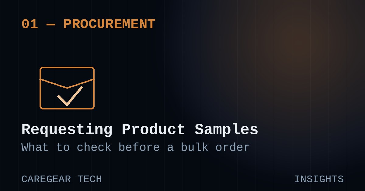 Requesting Product Samples: What to Check Before You Commit to a Bulk Order