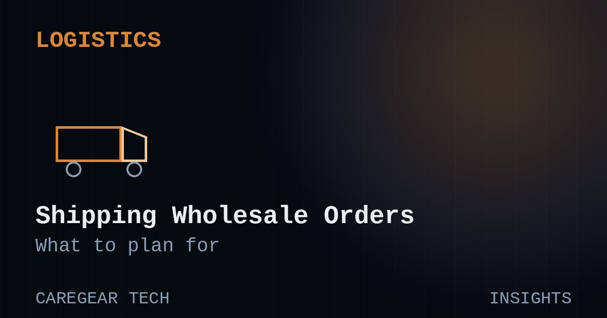 Shipping and Logistics for Wholesale Wellness Device Orders: What to Plan For